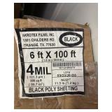 Black Poly Sheeting by the Roll x2