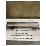 71" Marble Fireplace Mantle