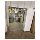 Mirror w/ Side Cabinet