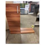 Mirror w/ Side Cabinet