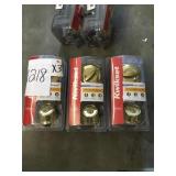 Kwikset Brass deadbolts by the pc x3