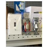 Misc light switches & wall plates sold one money