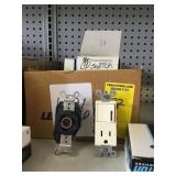 Misc receptacles and switches sold one money.