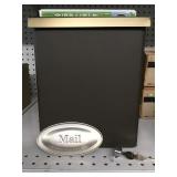 Galvanized steel security wall mount mailbox
