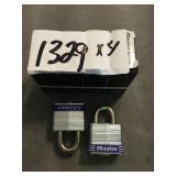 Master locks pad locks. No keys x4