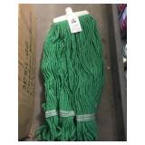 Green mop heads x10.