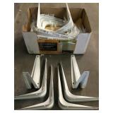 5in x 6in white shelf brackets sold one money.
