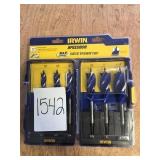 IRWIN SPEEDBOR 6pc. Wood, tri-flute bit set