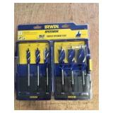 IRWIN SPEEDBOR 6pc. Wood, tri-flute bit set