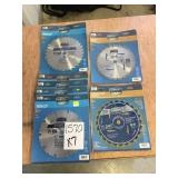 Century tool 7-1/4in. Mixed saw blades x7