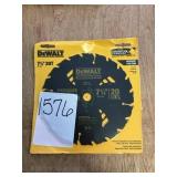 DeWalt construction 7-1/4in. 20 T saw blade