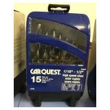 Carquest 15pc. HSS drill bit set x2