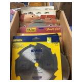 Box of mixed saw blades