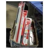 Tray of Milwaukee and diablo sawzall blades