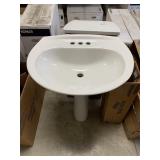24" Pedestal Sink w/ Base