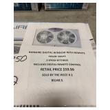Bionaire digital window fan with remote control x2