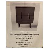 Midcentury Modern Two drawer night stand x2