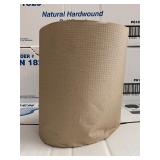 Natural hardwound roll towel