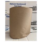 Natural hardwound roll towel X2