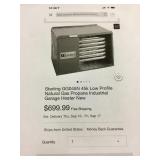 Tubular Gas Fired Direct spark heater.