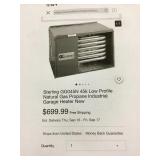 Tubular Gas Fired Direct spark heater.