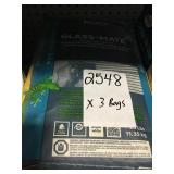 25lb glass mate tile mortar x3