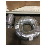 Galvanized 4in adapters & elbows x2.