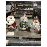 Small Christmas  plastic jars decor sold one money
