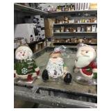 Small Christmas  plastic jars decor sold one money