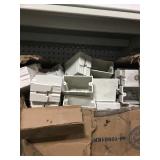 Single gang electrical box with nails x2