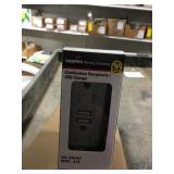 Gray Receptacle/USB charger 15AMP x 10