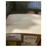 Case of White Permanent Labels x2