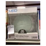 LED Ceiling fixture, white finish