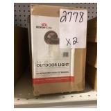 Design house jelly jar outdoor light x2