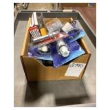 mixed tray lot of plumbing and other misc.