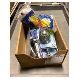 mixed tray of shower heads and other misc.