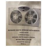 Bionaire digital window fan with remote control x2