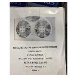 Bionaire digital window fan with remote control x4