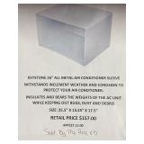 Keystone 26" All Metal A/C Sleeve by the piece x5