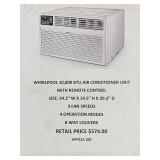 Whirlpool 10,000 BTU Air Conditioner w/Remote