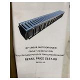 40" Linear Outdoor Drain