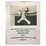 Barn Door Kit - Stainless Steel