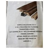 4 in 1 Molding for Flooring by the Piece x 9