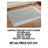 20" x 38" Anti-Fatigue Kitchen Mat x 4