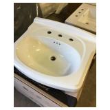 24" American Standard Pedestal Sink in Linen