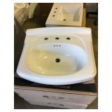 24" American Standard Pedestal Sink in Linen
