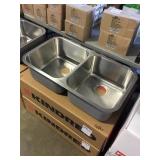 9" Kindred Double Bowl SS Kitchen Sink