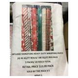 Heavy Duty Wrapping Paper by the pack x5