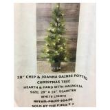 28" Potted Christmas Tree x 2