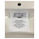 36" Signature Hardware Ceramic Bathroom Vanity Top